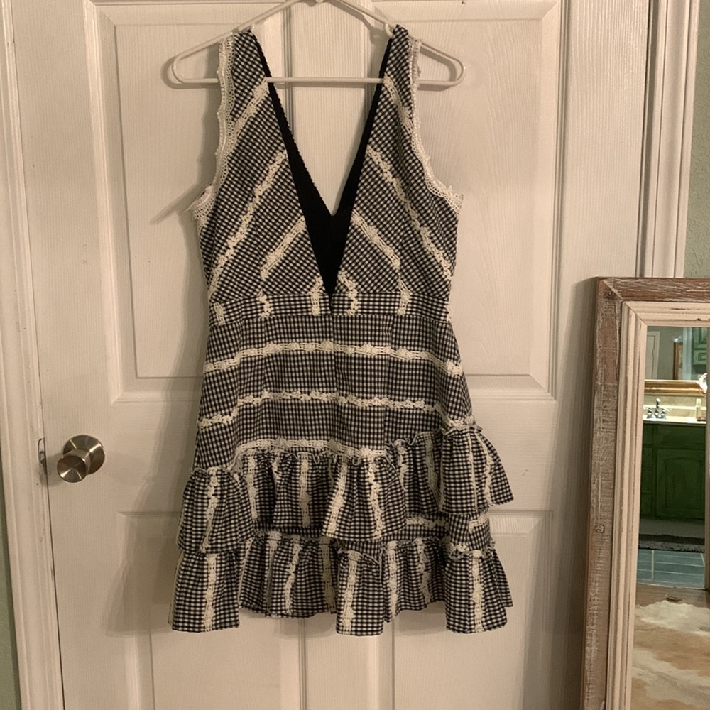 Adelyn Rae Ruffle Midi Dress. - Picture 3 of 5